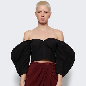 MARA HOFFMAN off the shoulder Juana top